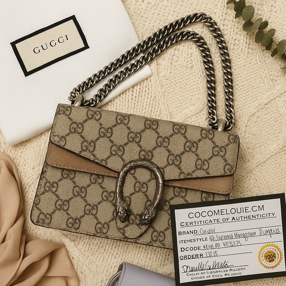 Gucci Dionysus GG Supreme Mini Shoulder Bag – Authentic - Picture 1 of 15